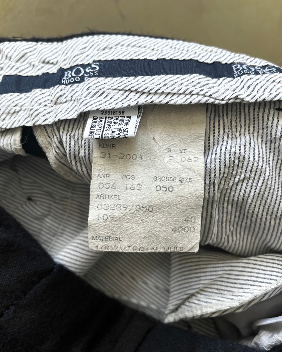 Hugo Boss 2004fw Wide Tapered Wool Pants 상품이미지7