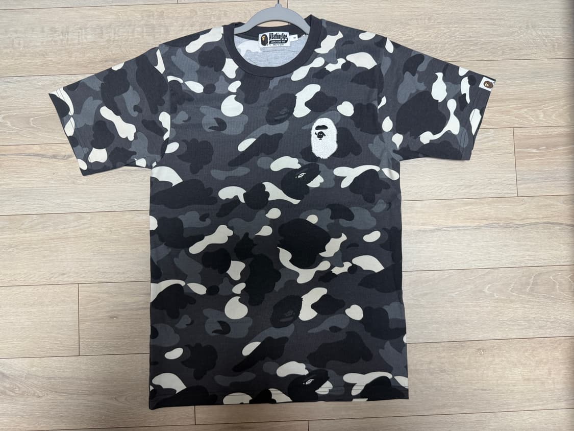 베이프 카모 라지 에이프 헤드 티셔츠 블랙 S 상품이미지2
