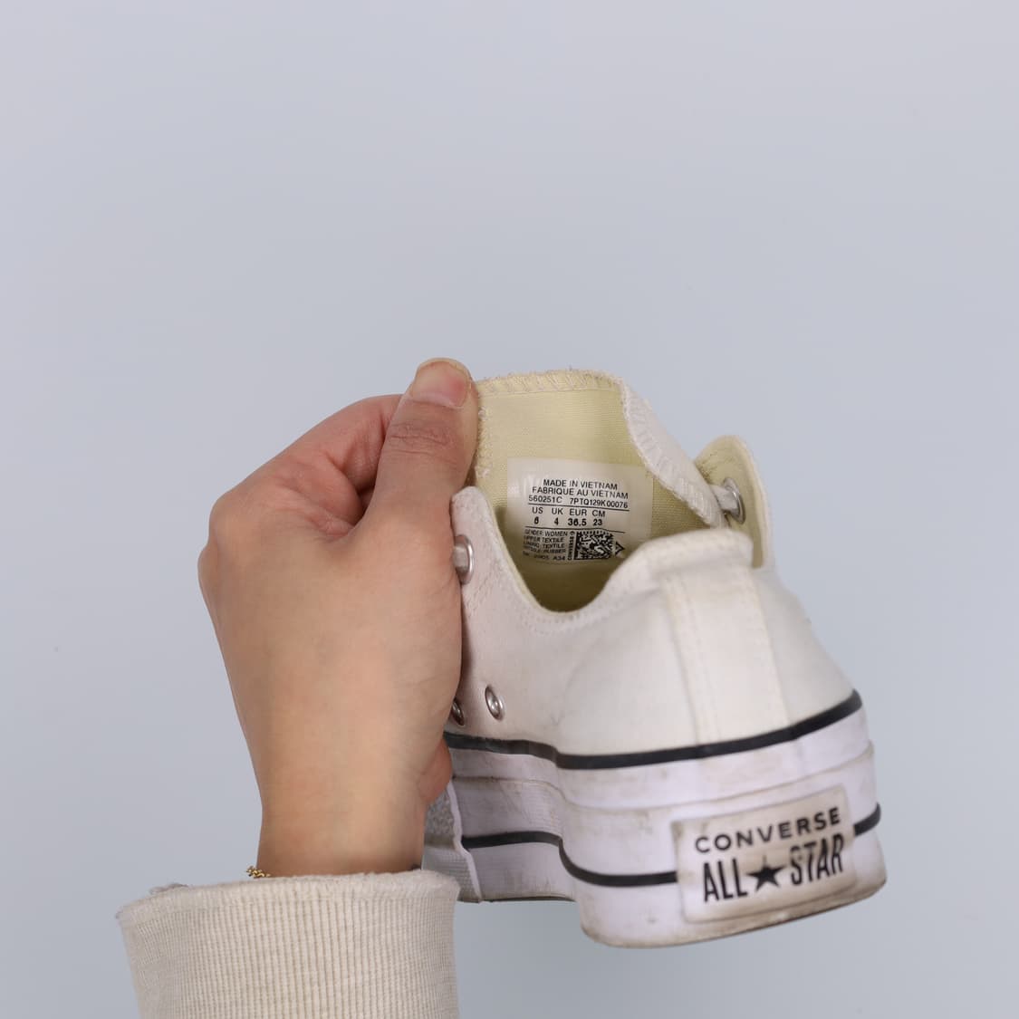 [CM 23] 컨버스 올스타 화이트스니커즈 0116H2 상품이미지8