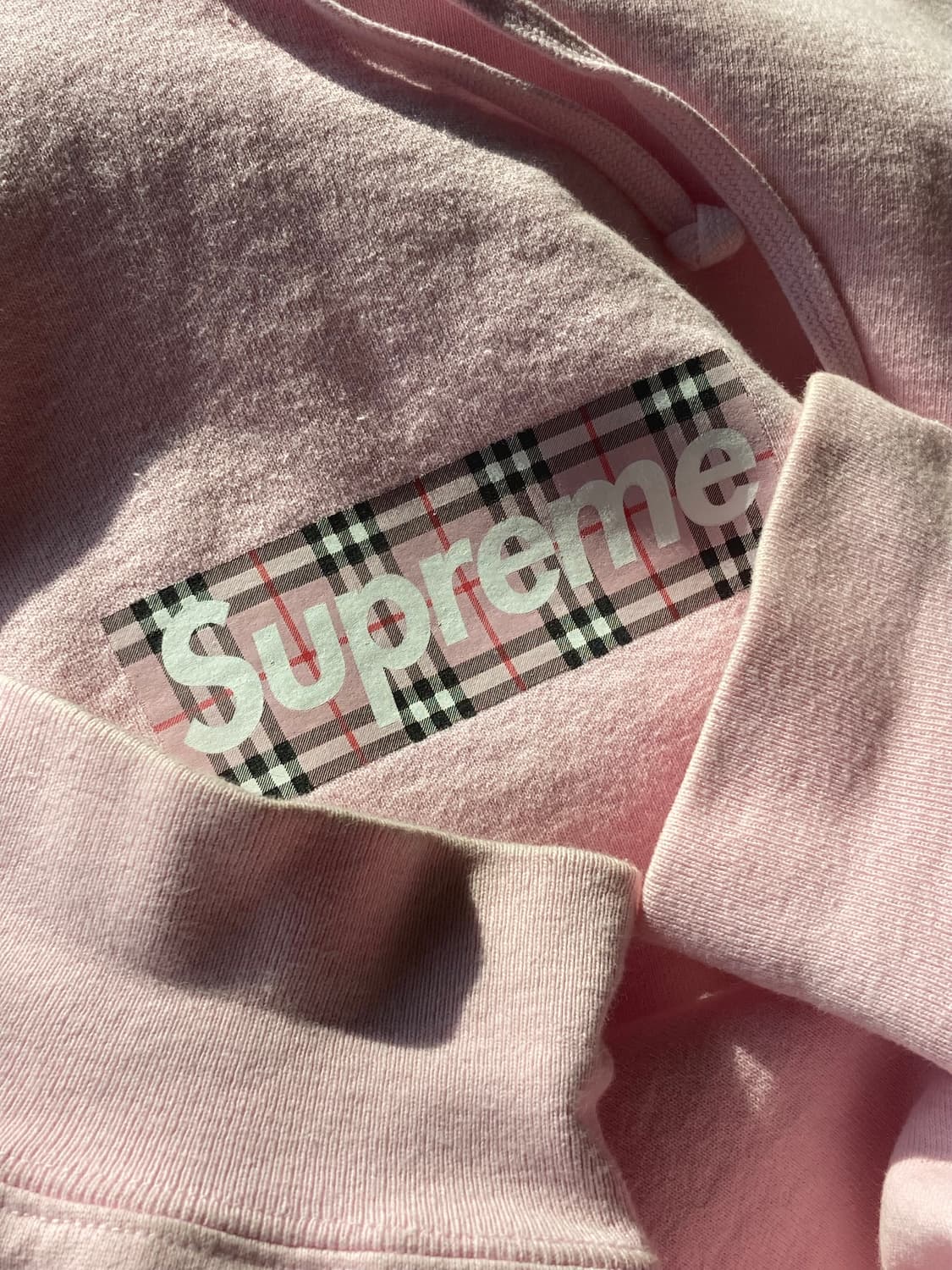 슈프림 x 버버리 후드티 (XL) 상품이미지5