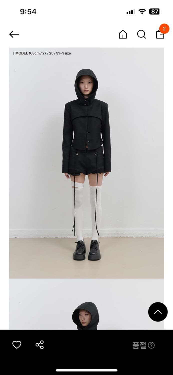 Ojos micro wool shorts / black ‼️2사이즈 ‼️ 상품이미지1