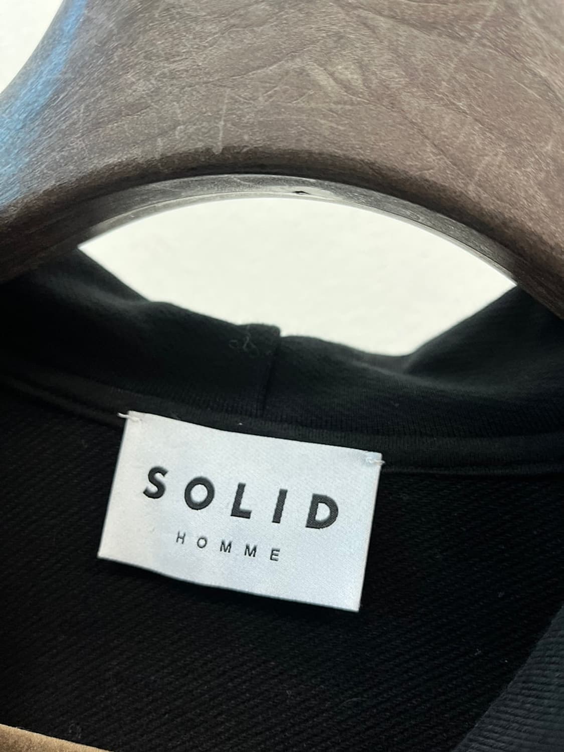 100) 솔리드옴므 하프집 후드티  상품이미지5