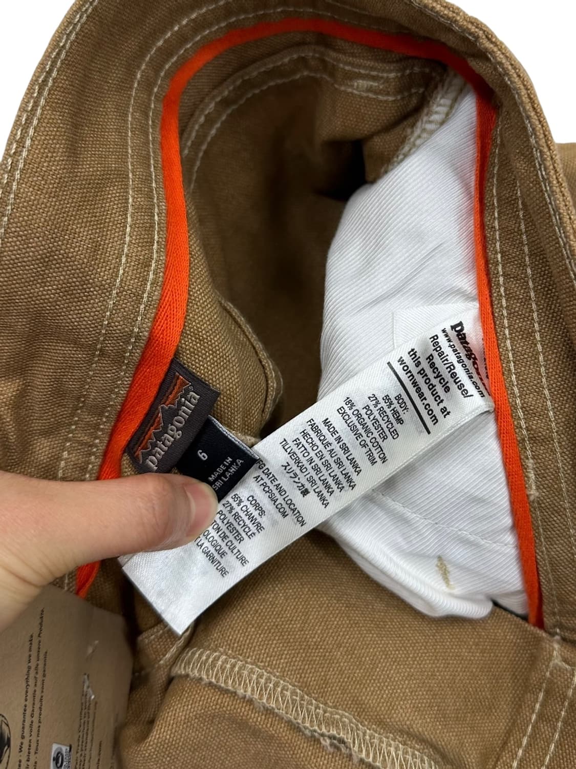 파타고니아 카펜터팬츠 브라운베이지 새상품 (6) 상품이미지6