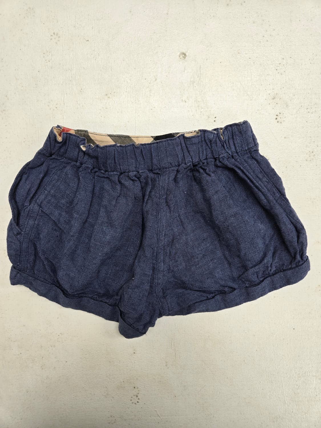 버버리 네이비 벨트 아동 반바지 숏팬츠 상품이미지2