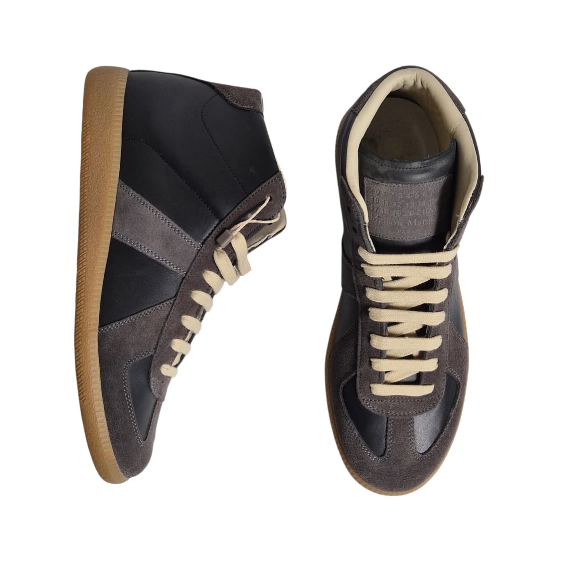250-255) 메종 마르지엘라 레플리카 하이탑 블랙/다크그레이 상품이미지6