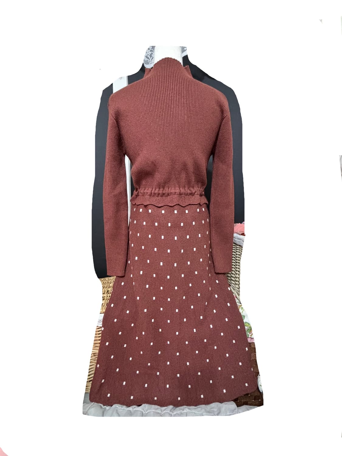 새제품ㅡ 허리스트링끈 원피스/55 상품이미지2