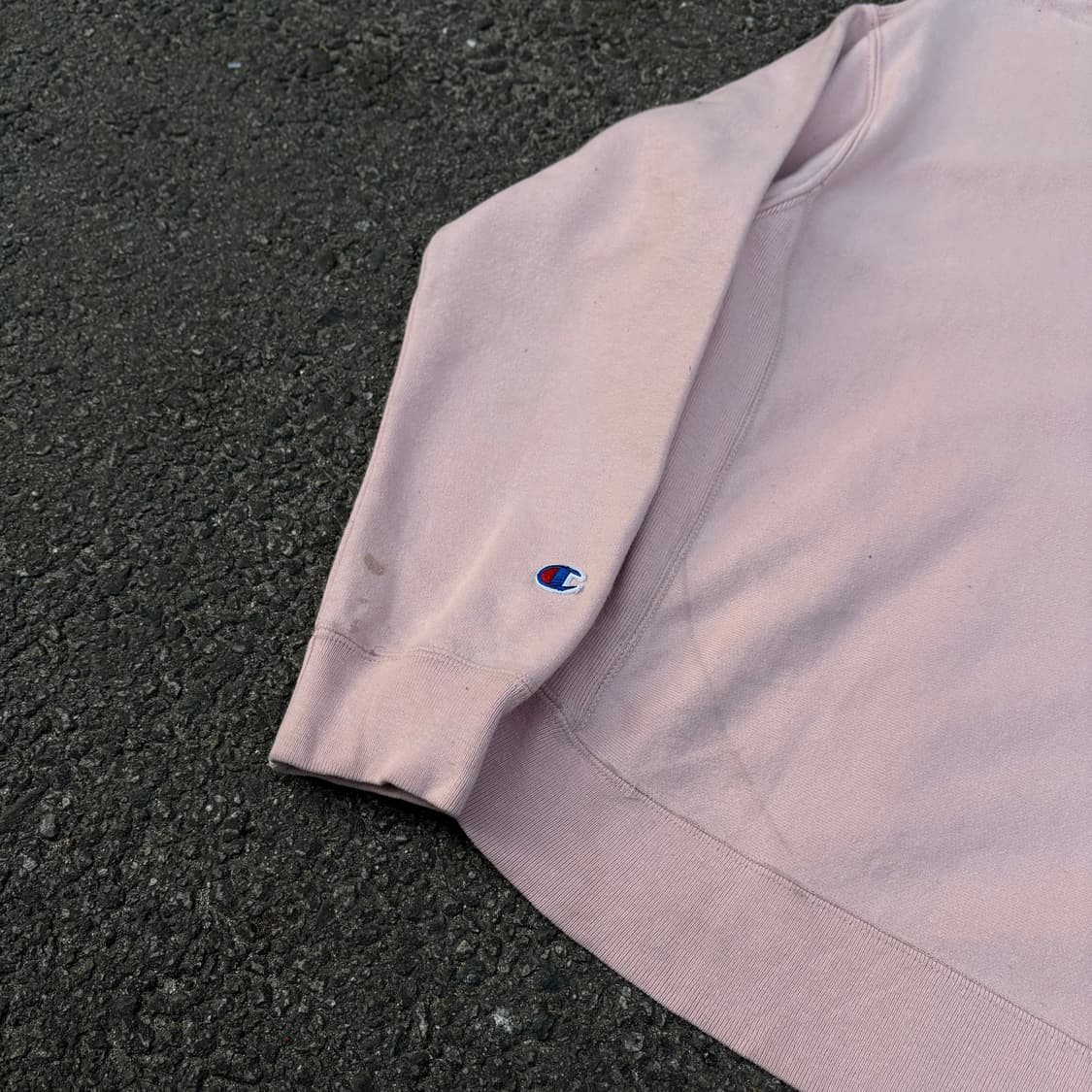 챔피온 리버스위브 핑크 오버핏 후드티 L 상품이미지5