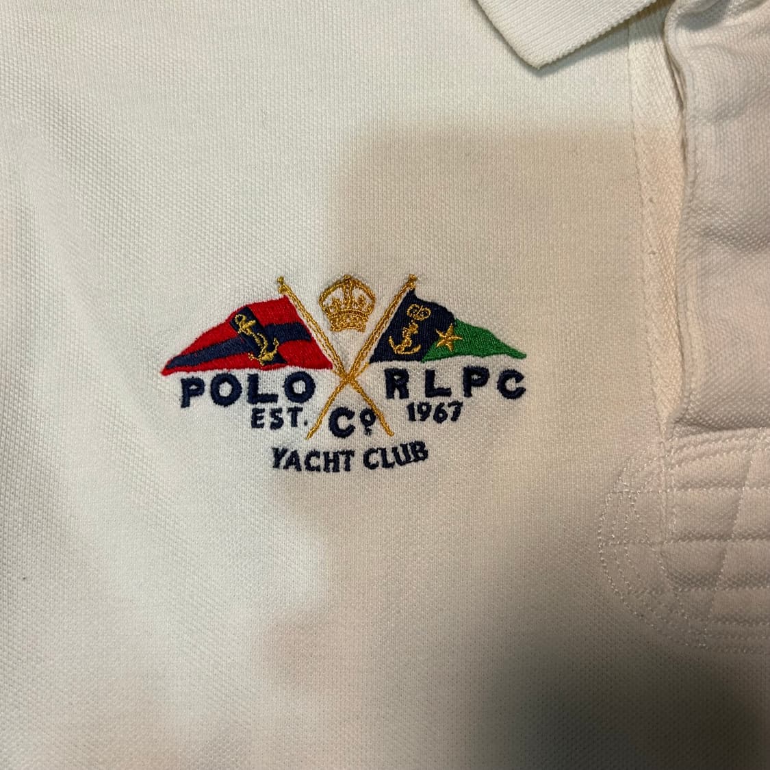 [M] 폴로 랄프로렌 요트클럽 자수로고 빅포니 럭비반팔 상품이미지2