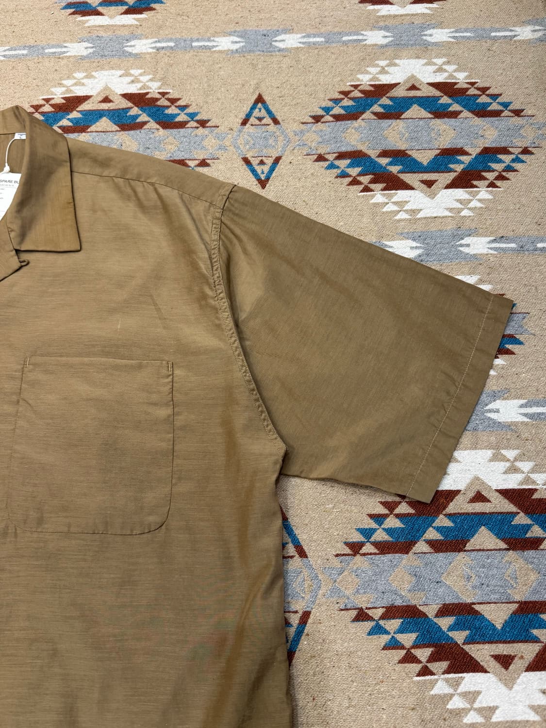 [M][100] 나나미카 오픈카라 셔츠 베이지 (CUPRO) 상품이미지3