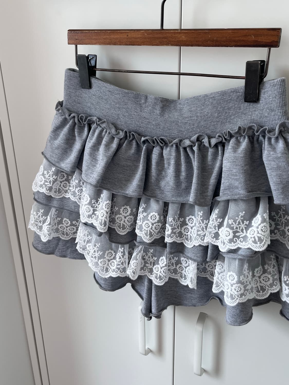 Vintage 레이스 레이어드 큐롯 팬츠 치마바지 상품이미지9