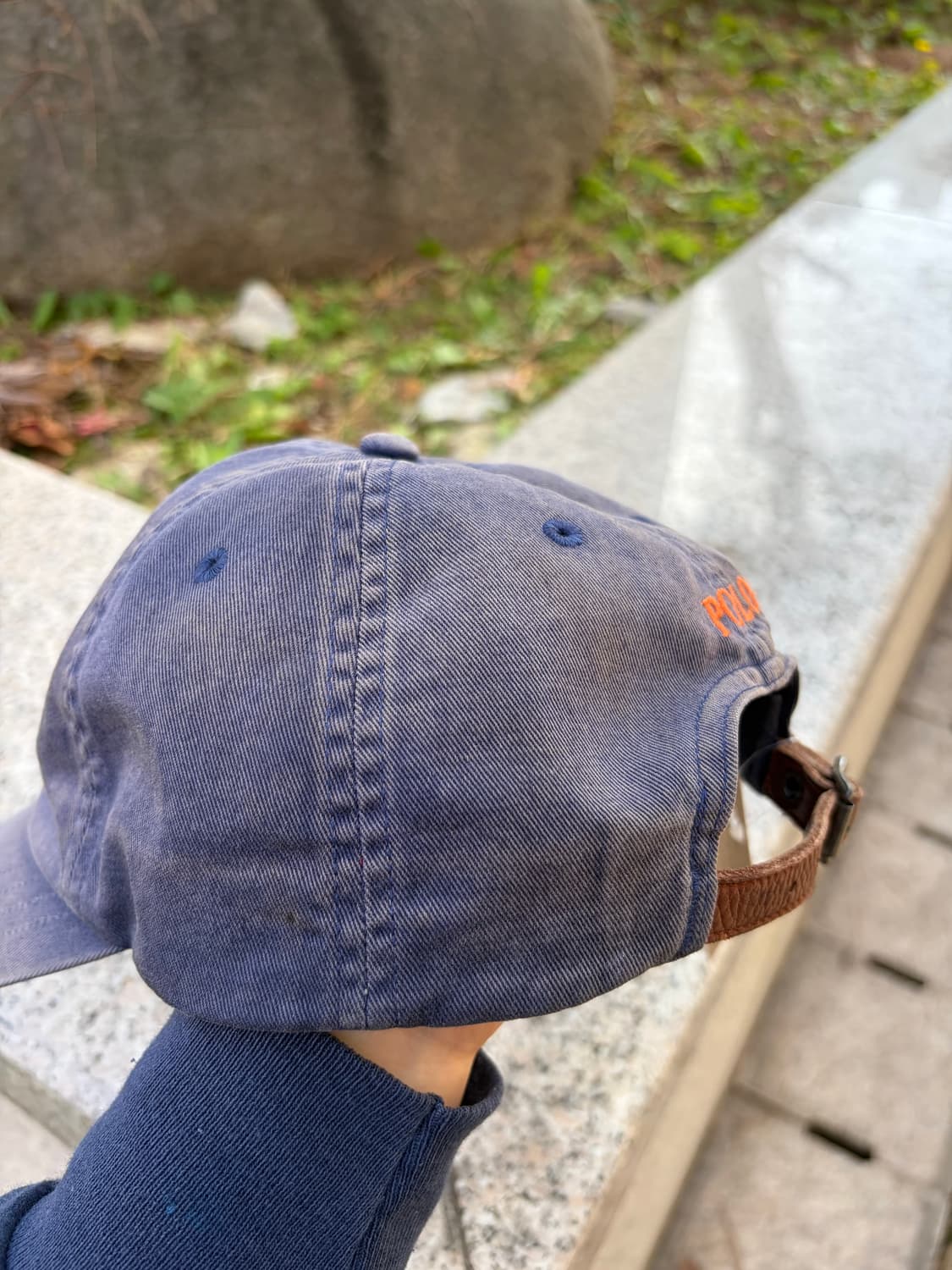 90s Polo RL 폴로 랄프로렌 페이딩 볼캡 (navy) 상품이미지9