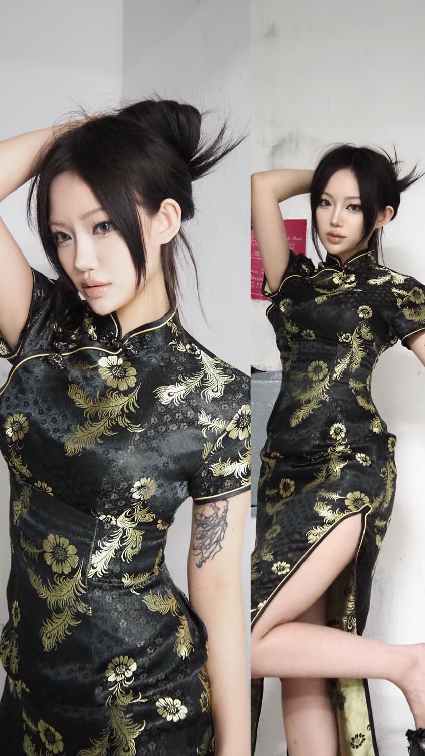 Bodyline  고딕 치파오 롱드레스  상품이미지3