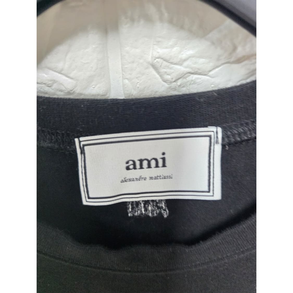 아미 AMI 알렉상드르 마티우시 하트 로고 반팔티  L 상품이미지2