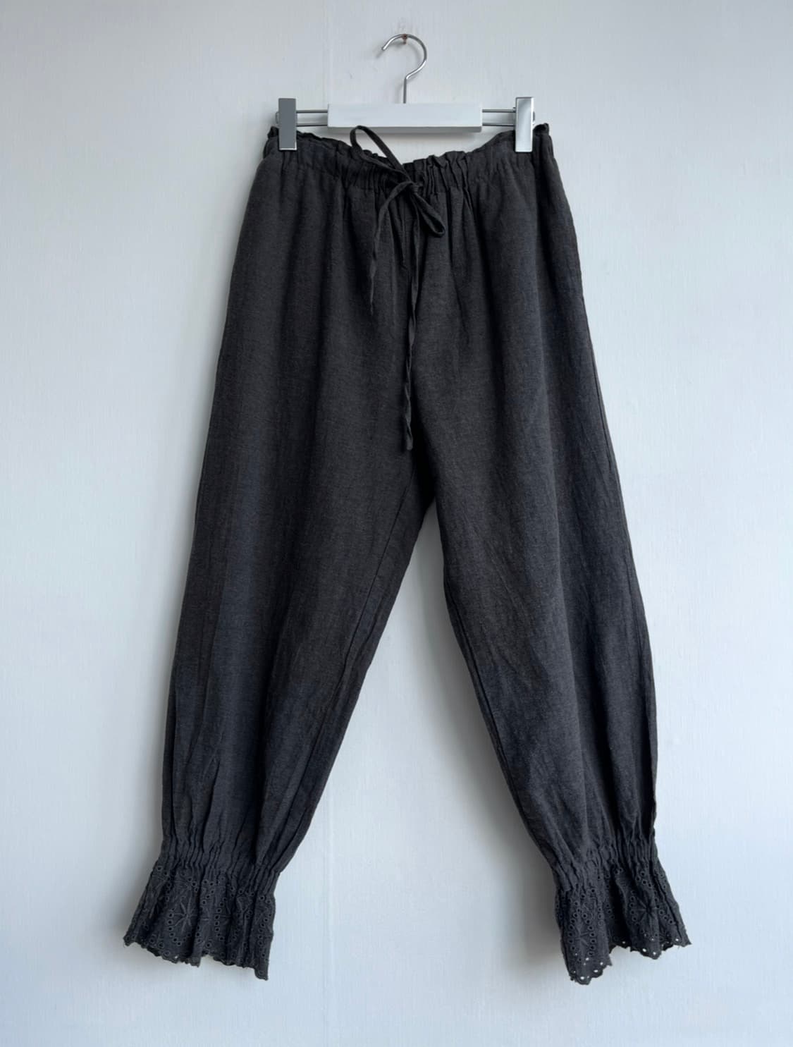 Samansa Mos2 차콜 레이스 조거 팬츠 상품이미지1