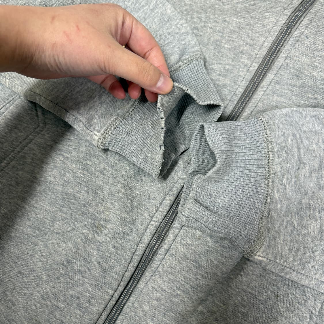 나이키 코튼 그레이 집업져지 상품이미지7