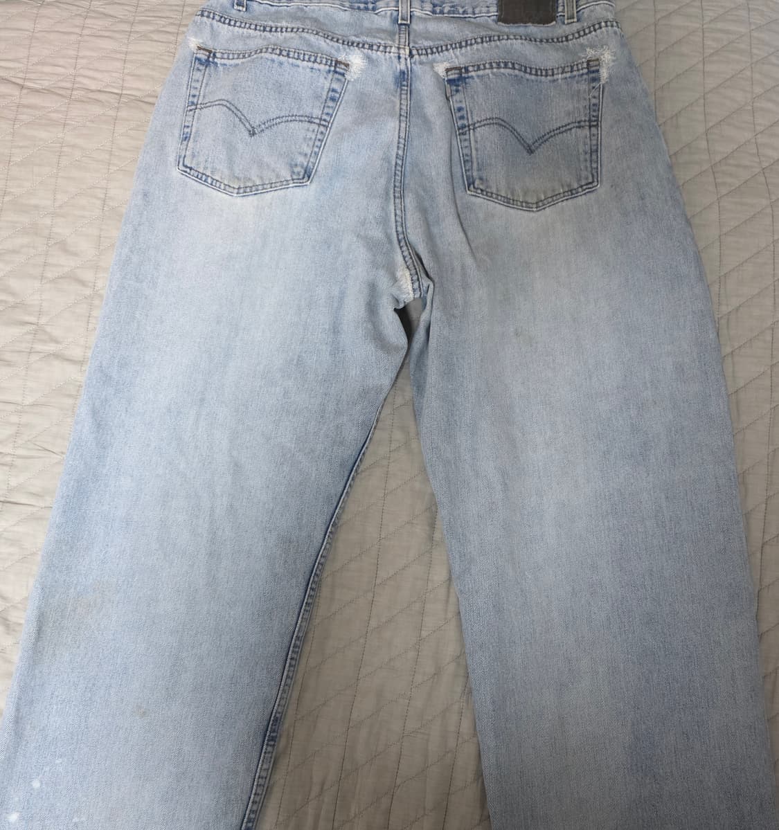 [40X32] 90s 리바이스 실버탭 연청 스트레이트 루즈핏 - 퍽쿨 상품이미지5