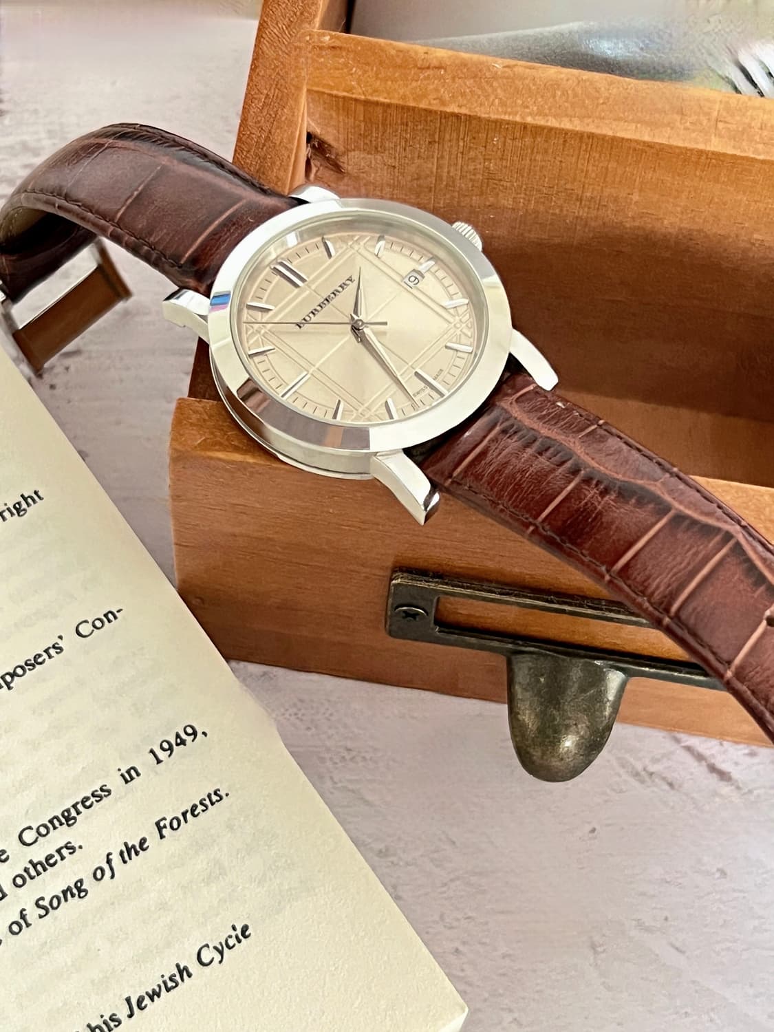 BURBERRY 샴페인 골드 다이얼 버버리 남성 시계 상품이미지2