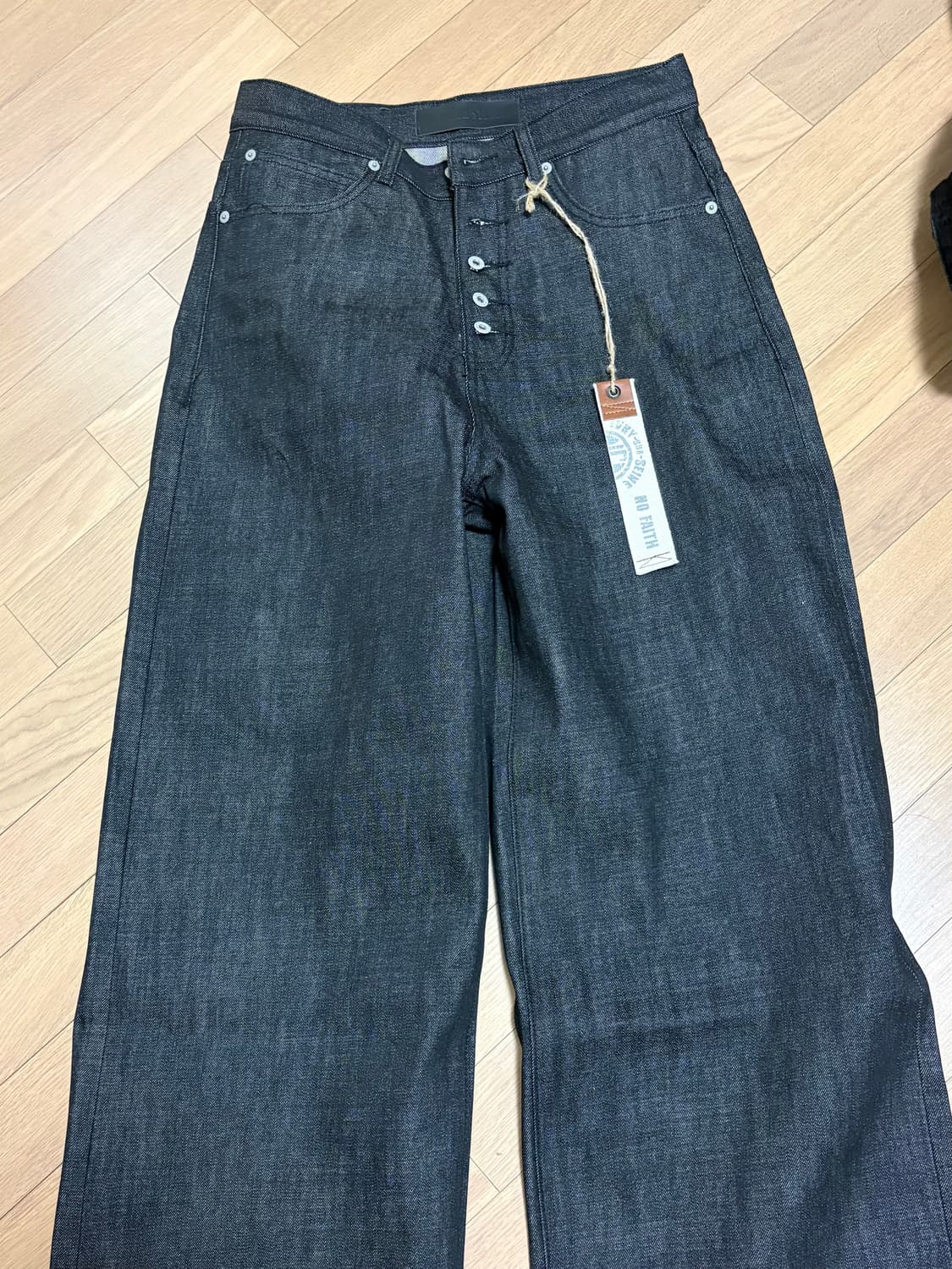 No faith studios raw denim black s 상품이미지2