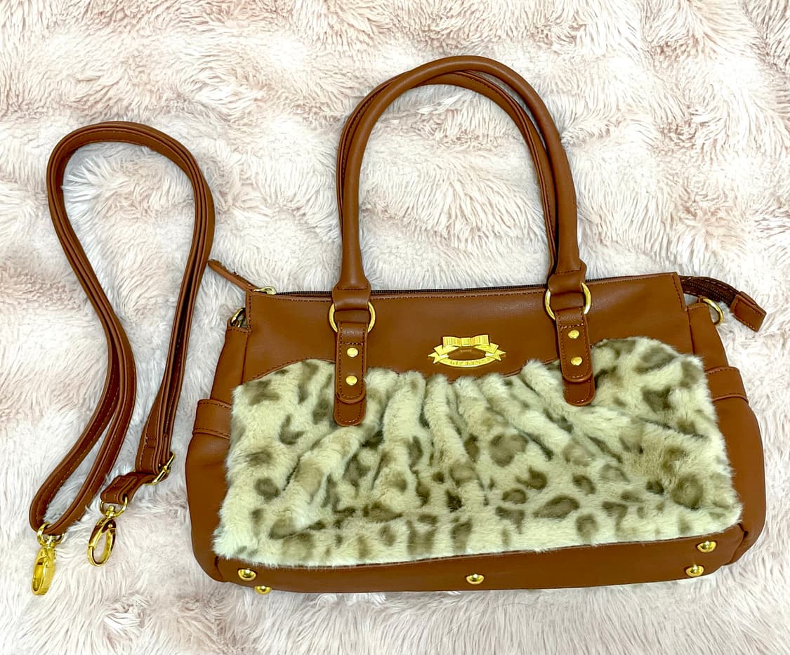 리즈리사 고전 레오파드 라떼갸루 달천 모리걸 양산형 가방 핀터 상품이미지2