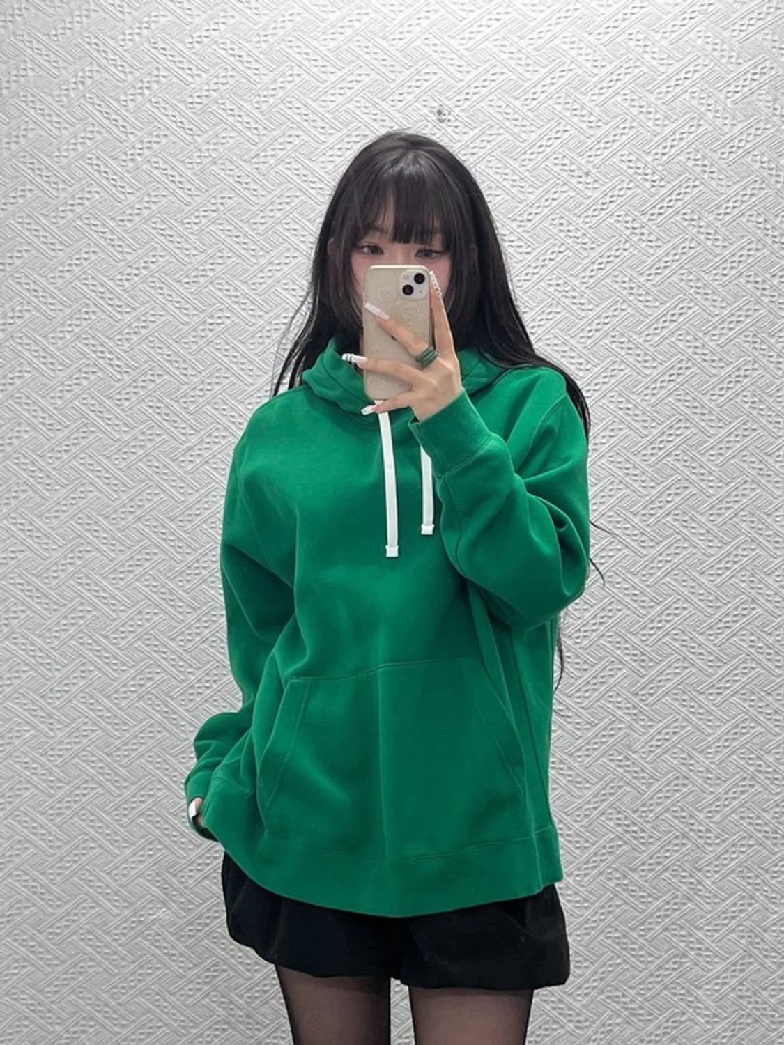 나이키 올드스쿨 레트로 빈티지 딥그린 후드티 L C10743 상품이미지2