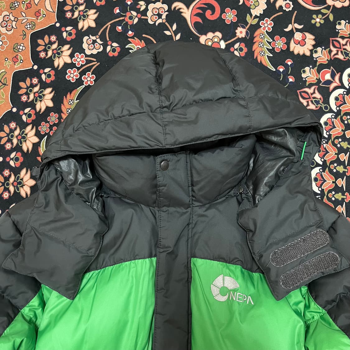 네파 덕다운 투톤 후드 패딩 점퍼 S/90 상품이미지2