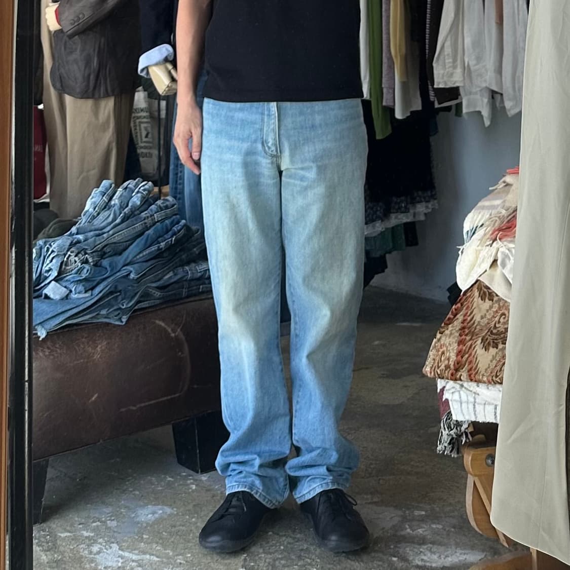 (착용컷) 00's Wrangler 데님 팬츠 (남성용 31) 상품이미지3