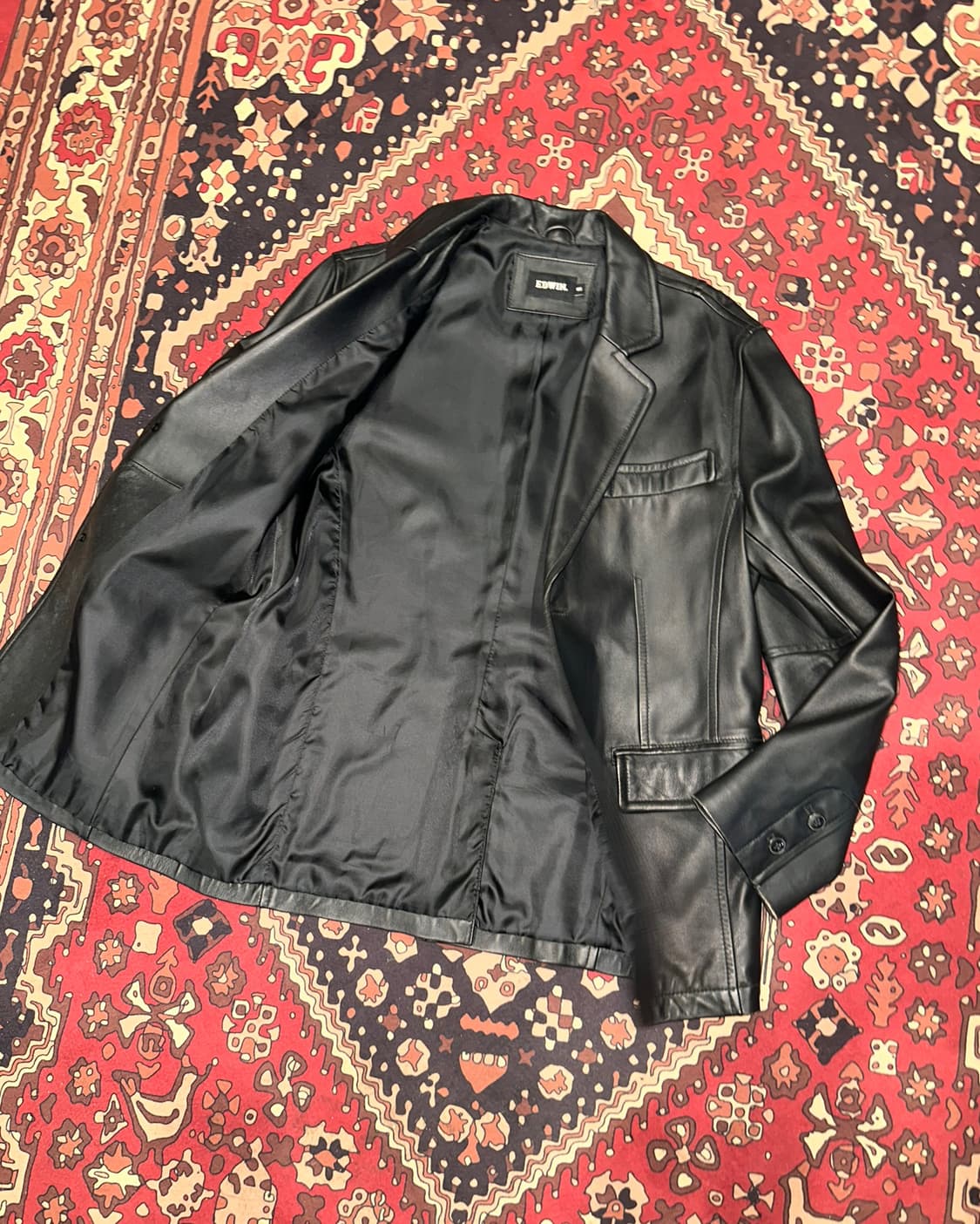 ( L-XL ) 가죽마이 양가죽마이 레더자켓 오버핏마이 레더자켓 상품이미지3