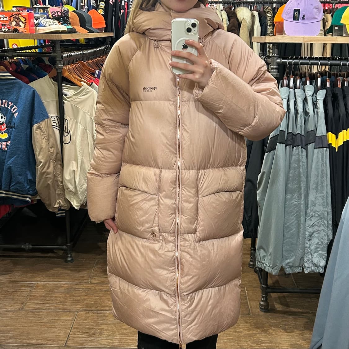 [HI] 리복 롱패딩 연핑크  상품이미지1