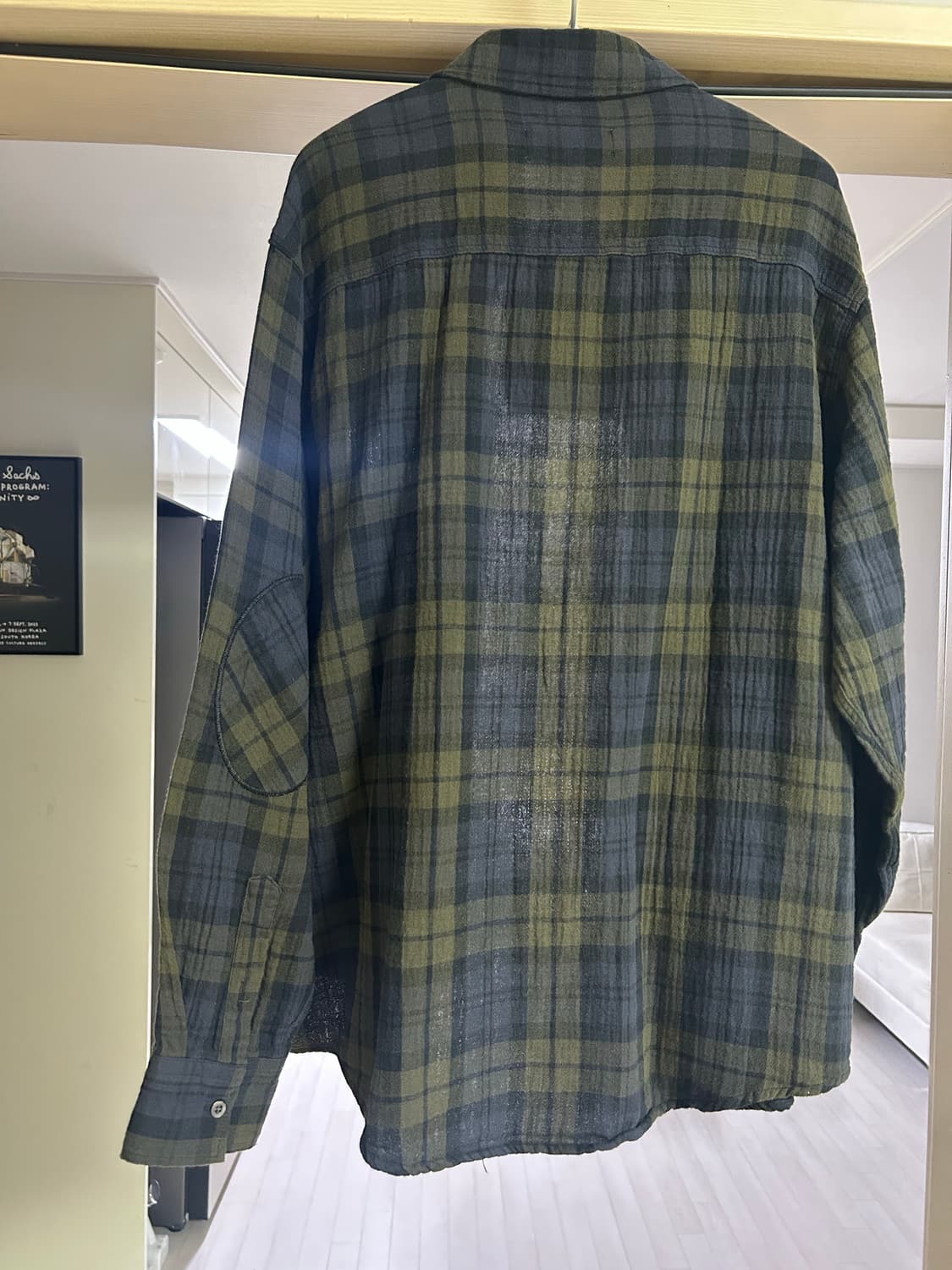 노운 엘보우 체크 셔츠 (새상품) 상품이미지2