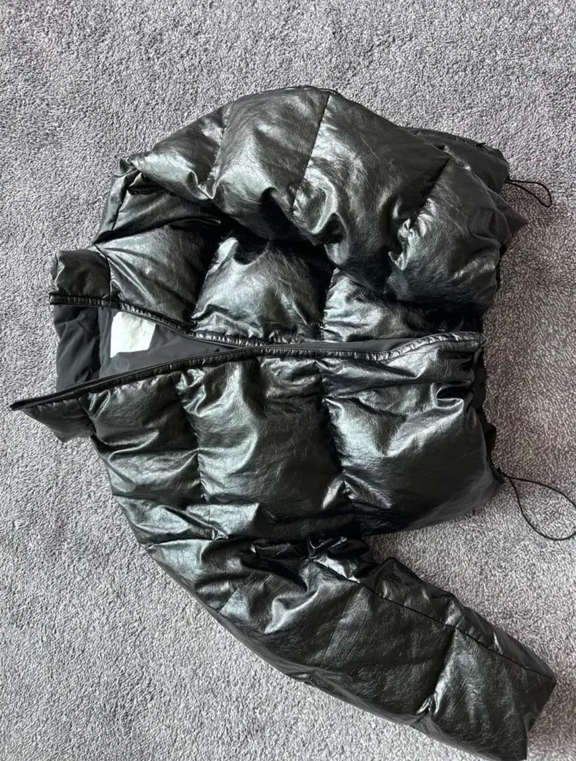 아모멘토 패딩 L 비건 레더 리버시블 상품이미지1