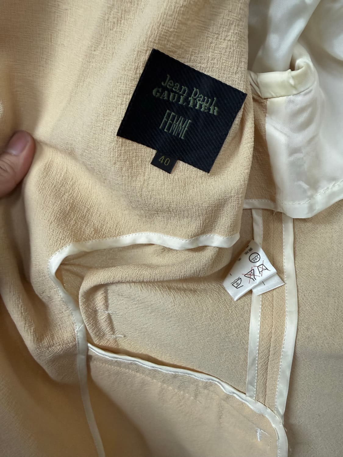 장폴고티에 팜므 린넨 하이넥 자켓 아카이브 상품이미지7