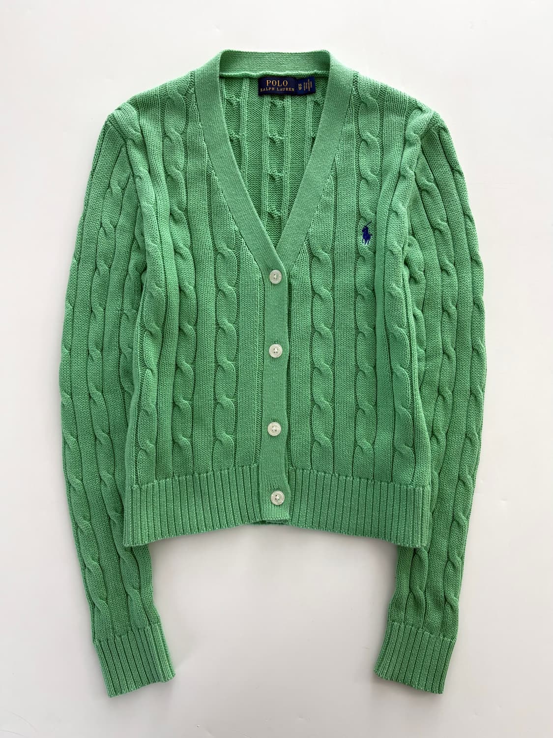 Polo 폴로 랄프로렌 신형 우먼라인 피마코튼 케이블 가디건 상품이미지1