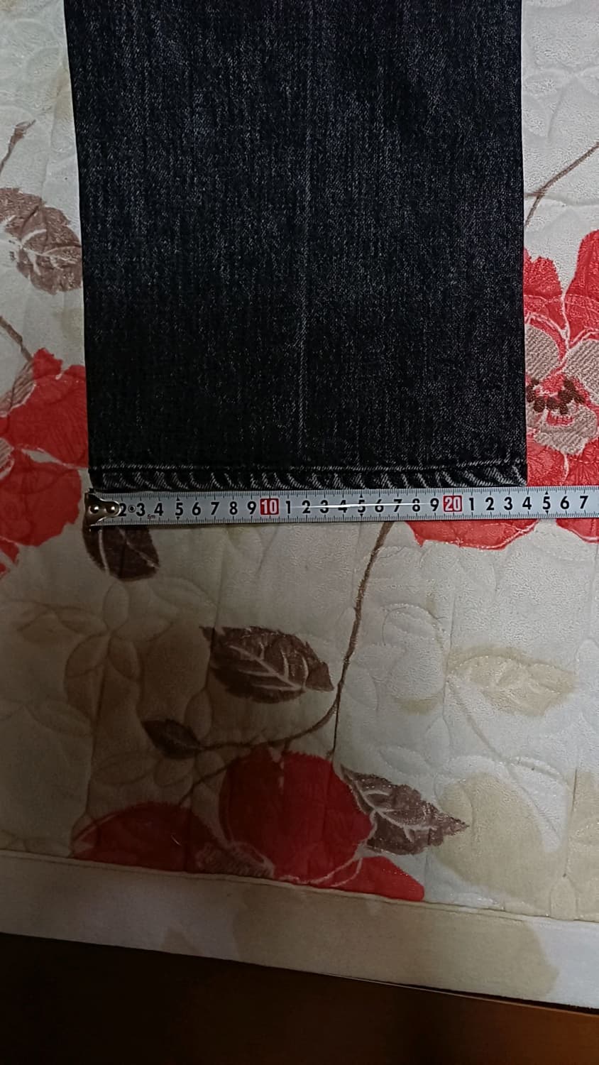 모드나인 와이드데님팬츠 30인치 기장107 상품이미지9