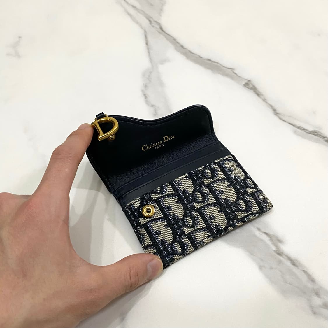 디올 새들 오블리크 자카드 카드지갑 S5610CTZQ-928U 상품이미지5