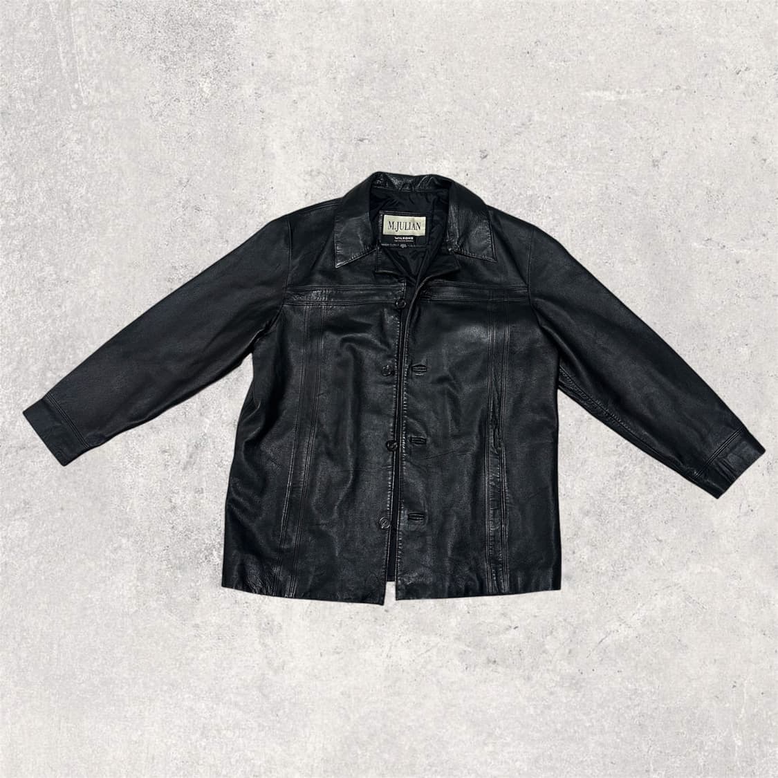 윌슨 리얼 레더 카코트 줄리안 BLACK L 상품이미지1