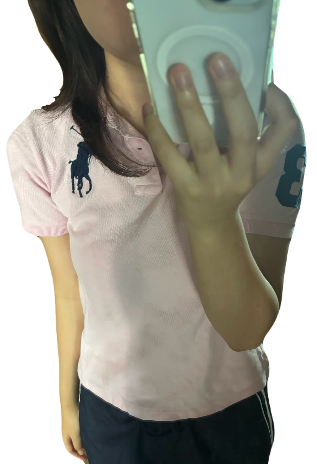 (유일매물) 폴로 빅포니 베이비 핑크 카라티 상품이미지1