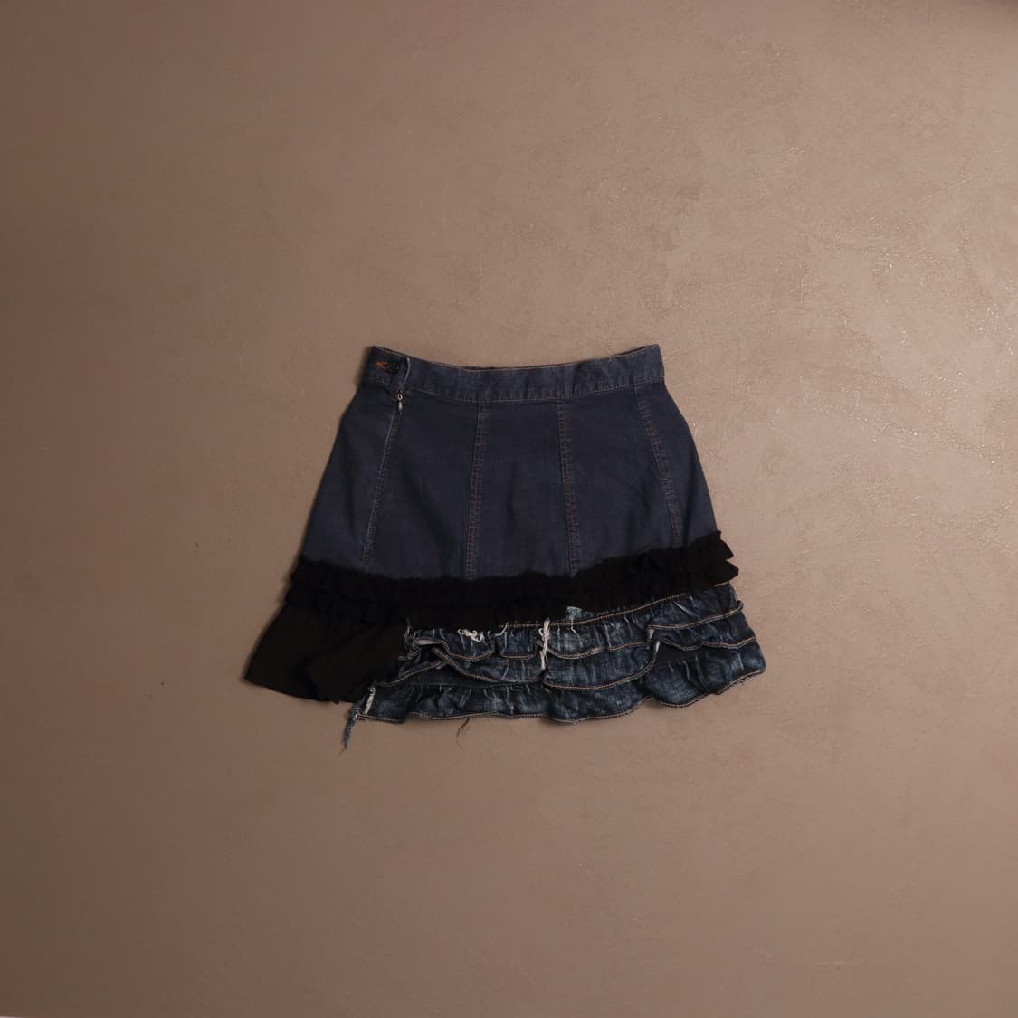 일본빈티지 레이스 머메이드 레이어드 데님스커트 A466 상품이미지1
