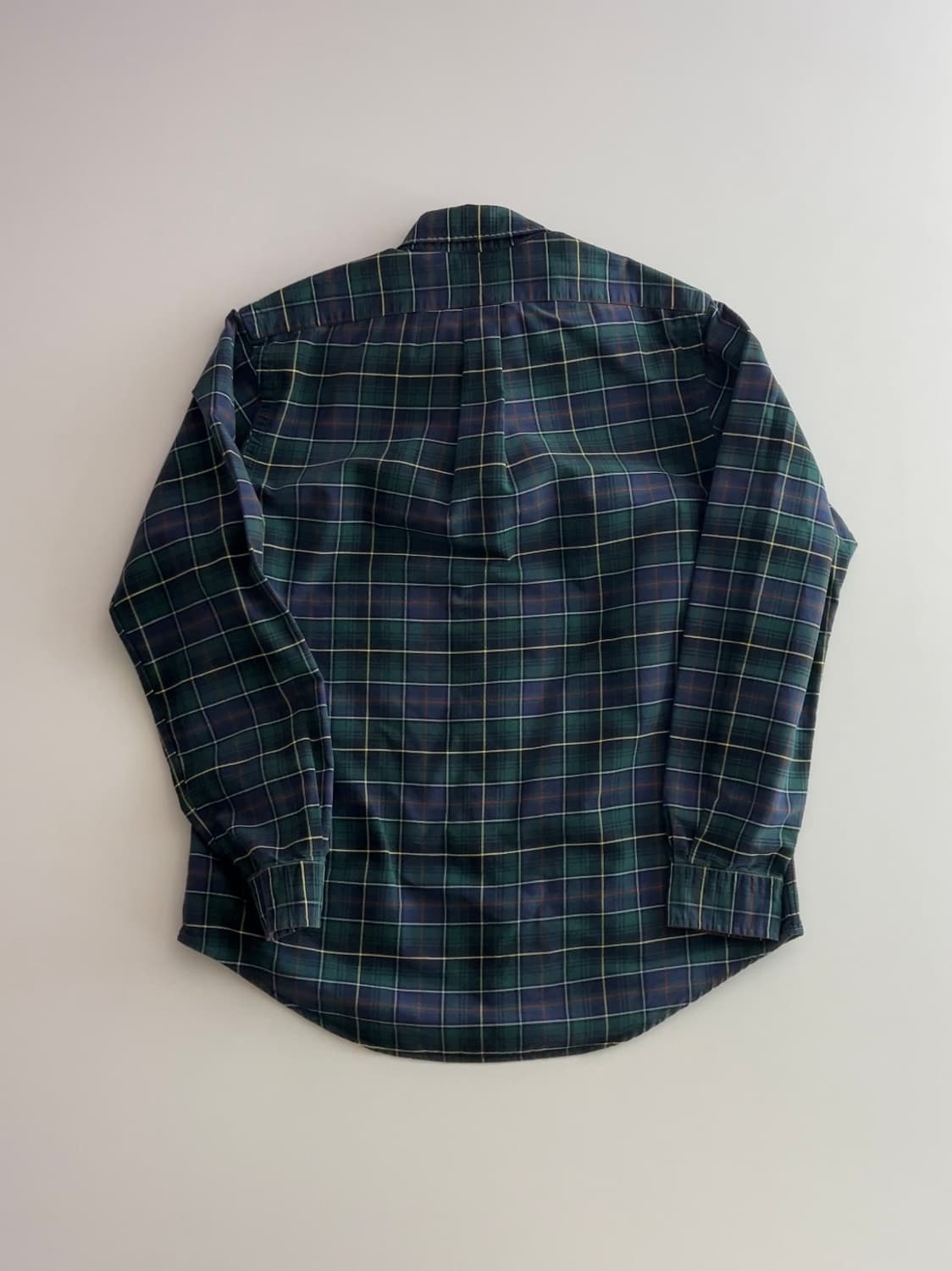 폴로 랄프로렌 그린 커스텀 핏 체크 셔츠 M 상품이미지6