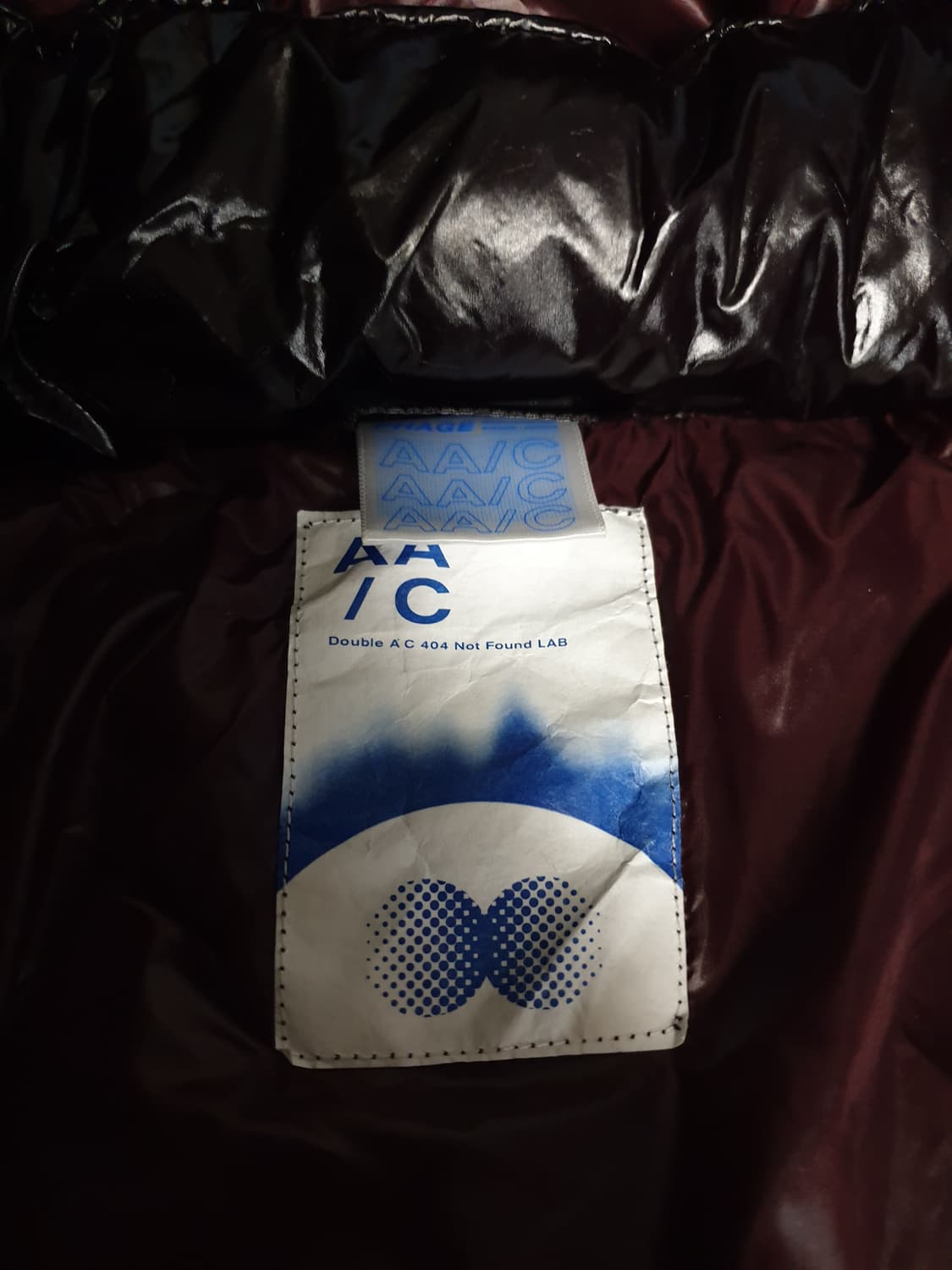 더블에이씨 웰론 유광 경량 패딩 와인색 (L) 상품이미지5