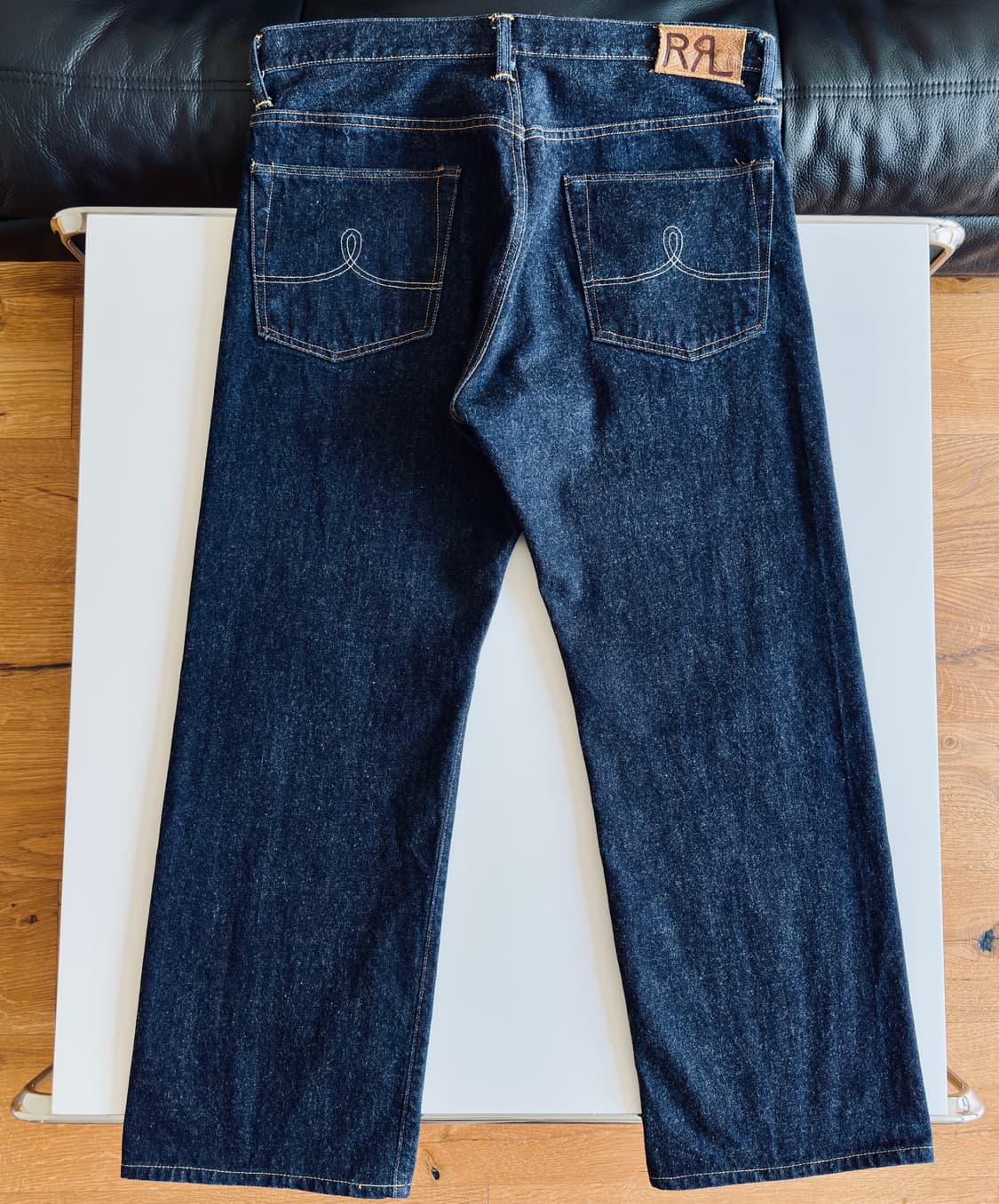 RRL 더블알엘 빈티지 파이브포켓 이스트 웨스트 셀비지 진 34 신품급 상품이미지3
