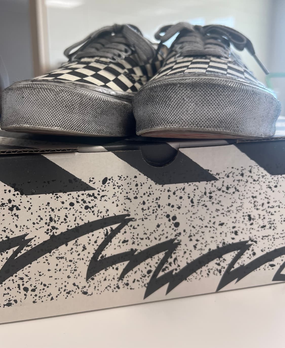 반스볼트 어센틱 체커보드 스트레스드 블랙270사이즈 상품이미지3