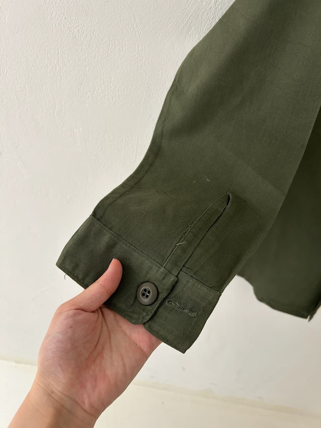 80s US Army og-507 utility shirt. 상품이미지2