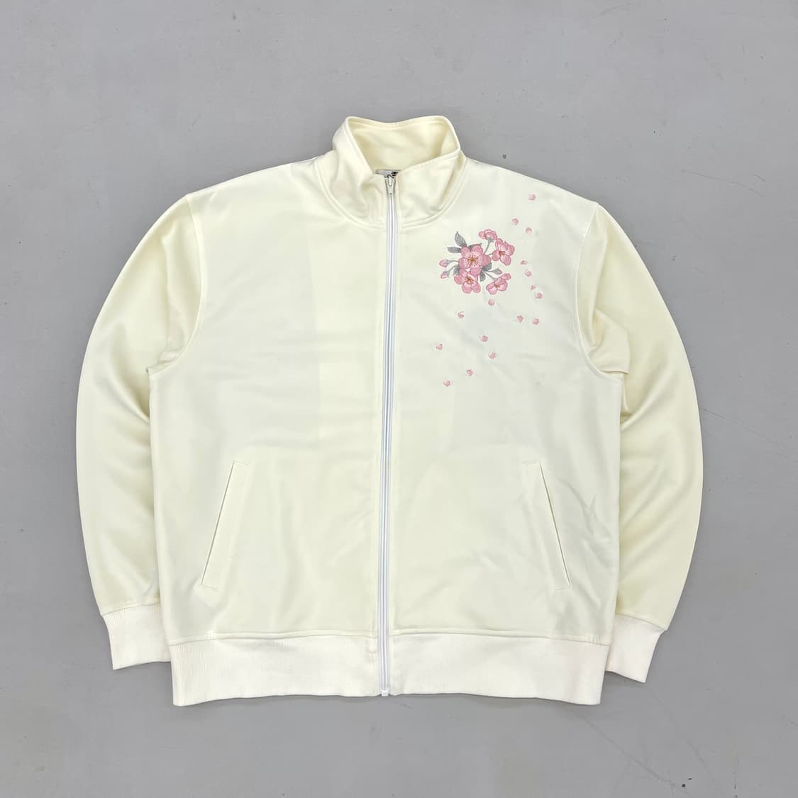 카라쿠리 타마시 제팬 벚꽃 잉어 자수 오리엔탈 트랙탑 져지 상품이미지3