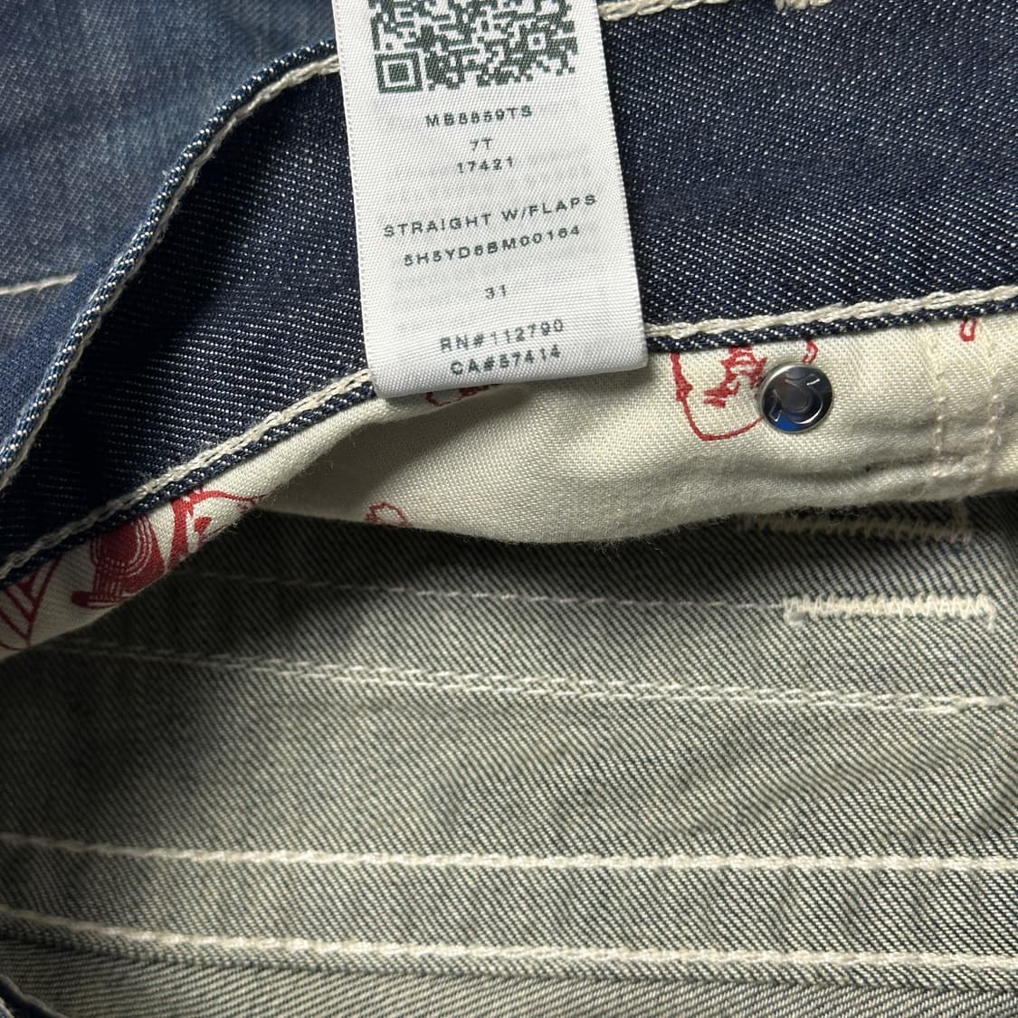 트루릴리젼 트루진 스트레이트 오버핏 데님팬츠 상품이미지9