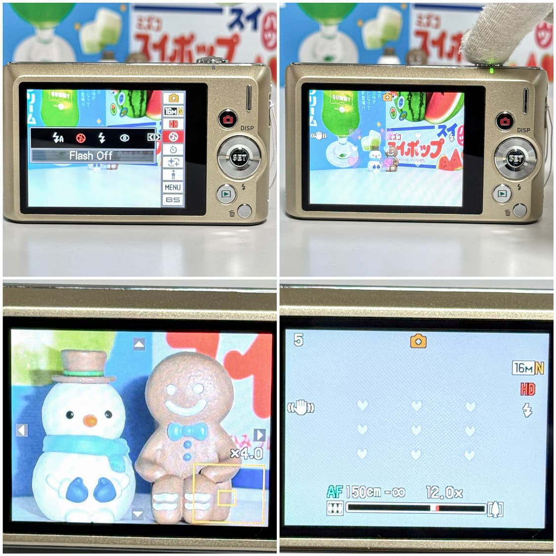 카시오 엑슬림 ZS190 샴페인골드 빈티지디카 상품이미지4