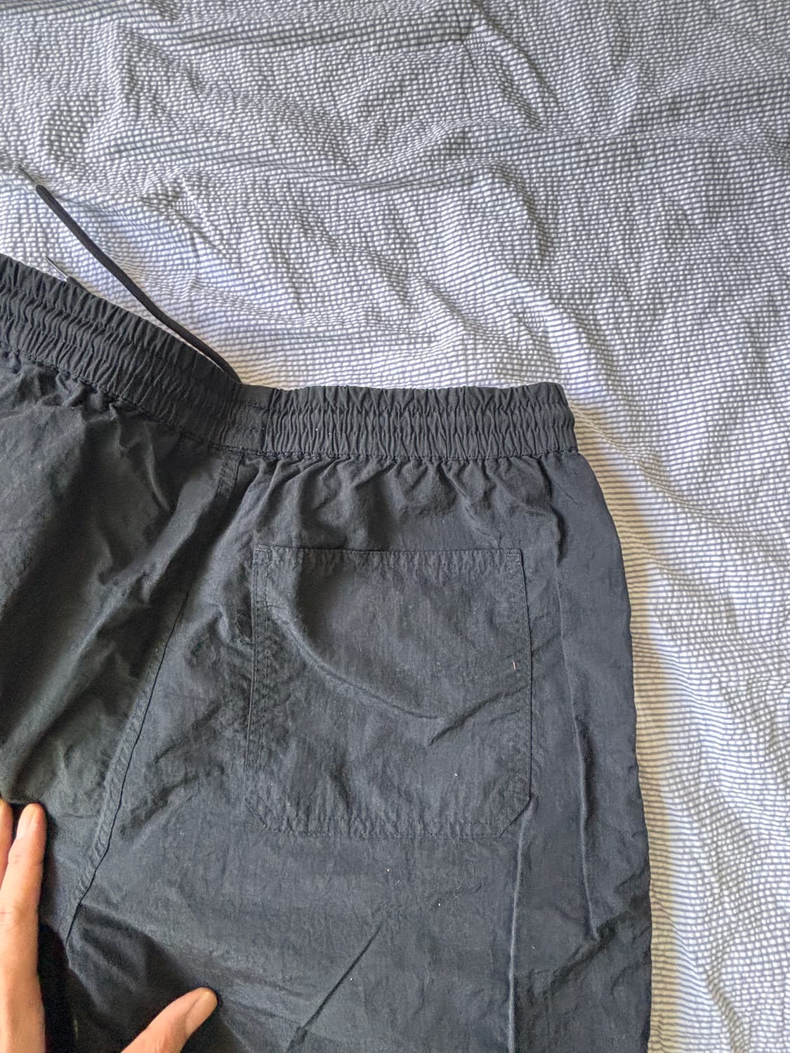 트레이닝과 데일리를 동시에 – 코드그라피 블랙 나일론 조거팬츠 L 상품이미지2
