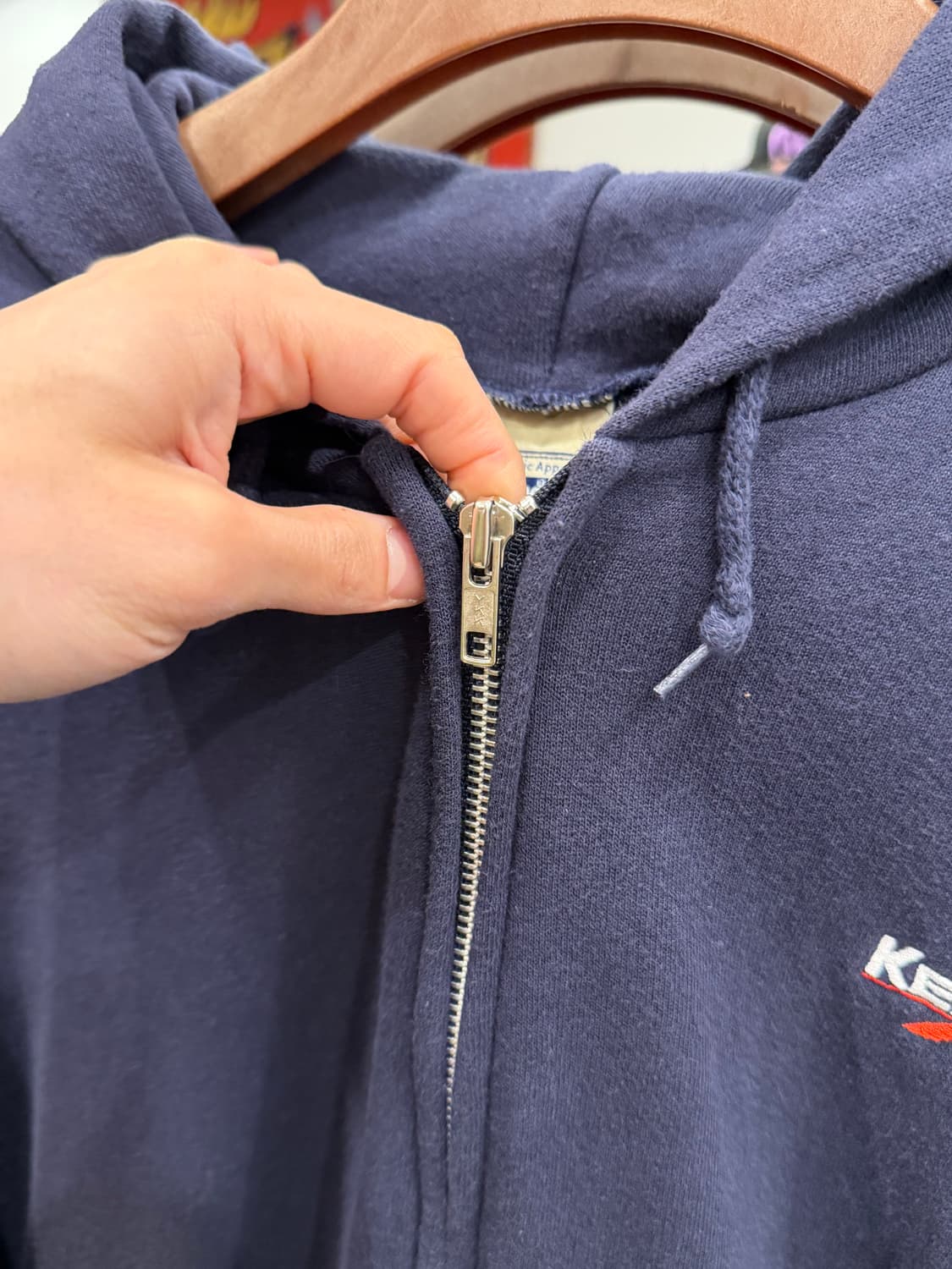 00s Lee 리 페이딩 스웻 후드 집업 상품이미지4