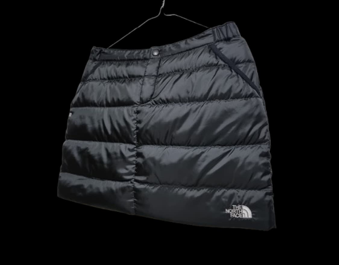 여성 노스페이스 700필 구스 다운 거위털 패딩 스커트 치마 상품이미지3