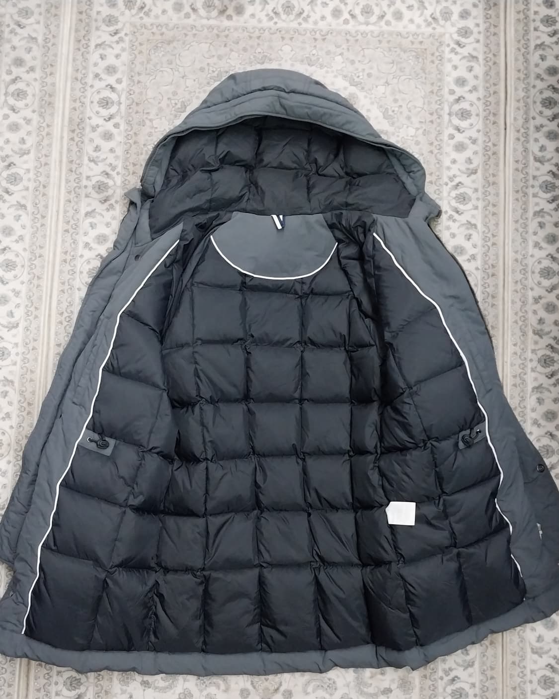 라코스테 그레이 후드 패딩 점퍼 95 상품이미지2