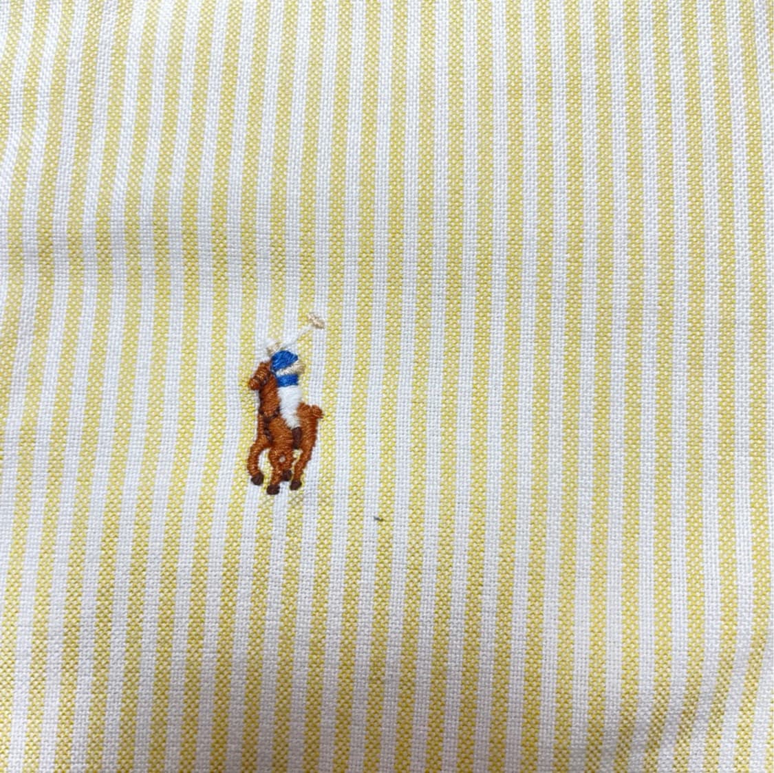 폴로 랄프로렌 Ralph Lauren 옐로우 스트라이프 반팔 셔츠 140 상품이미지6